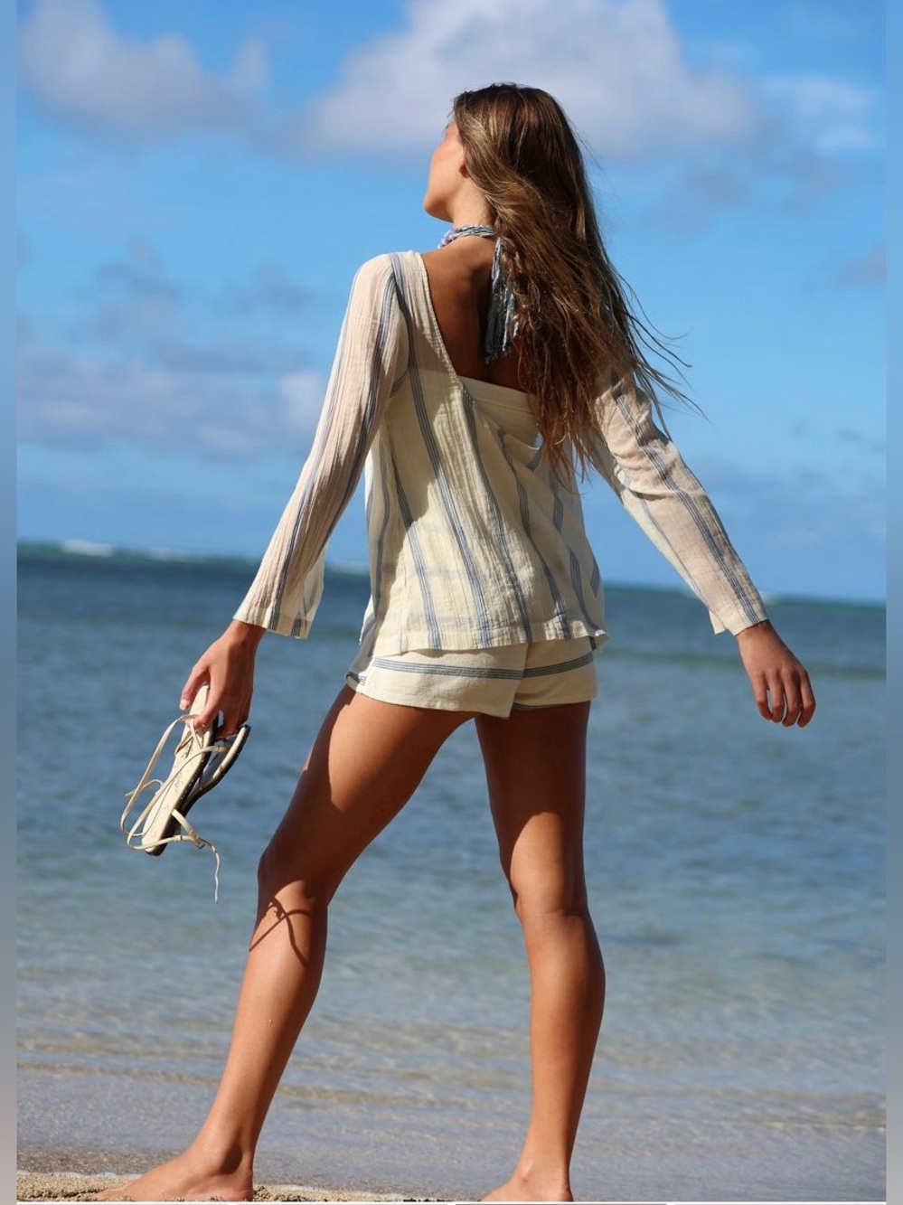 Free People-free-est Collection ~ Salt And Stripes Short Set ~ Small ~ * NWT * - Picture 12 of 14